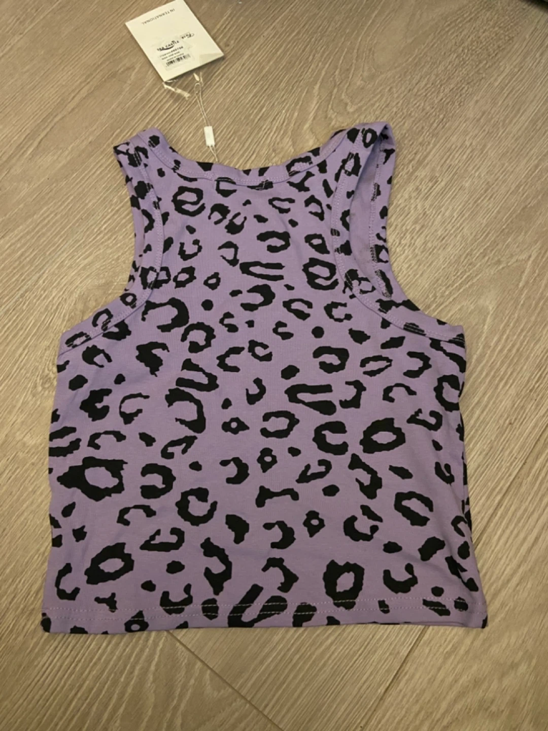 Fashion & Flame Purple Leopard Print Tank Top