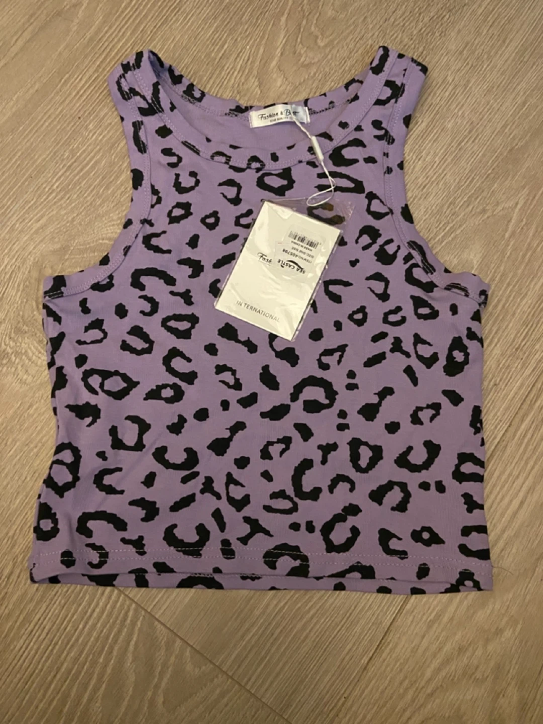 Fashion & Flame Purple Leopard Print Tank Top - photo 2