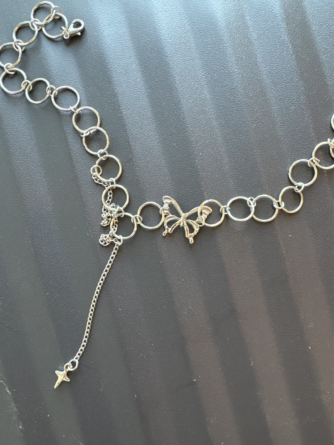 Butterfly charm necklace