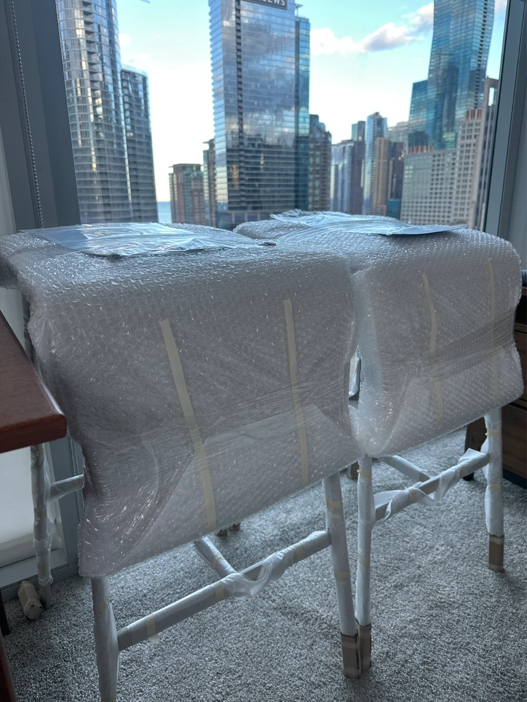 NEW, 2x White Barstools, $250 for both, originally $395 each - photo 2