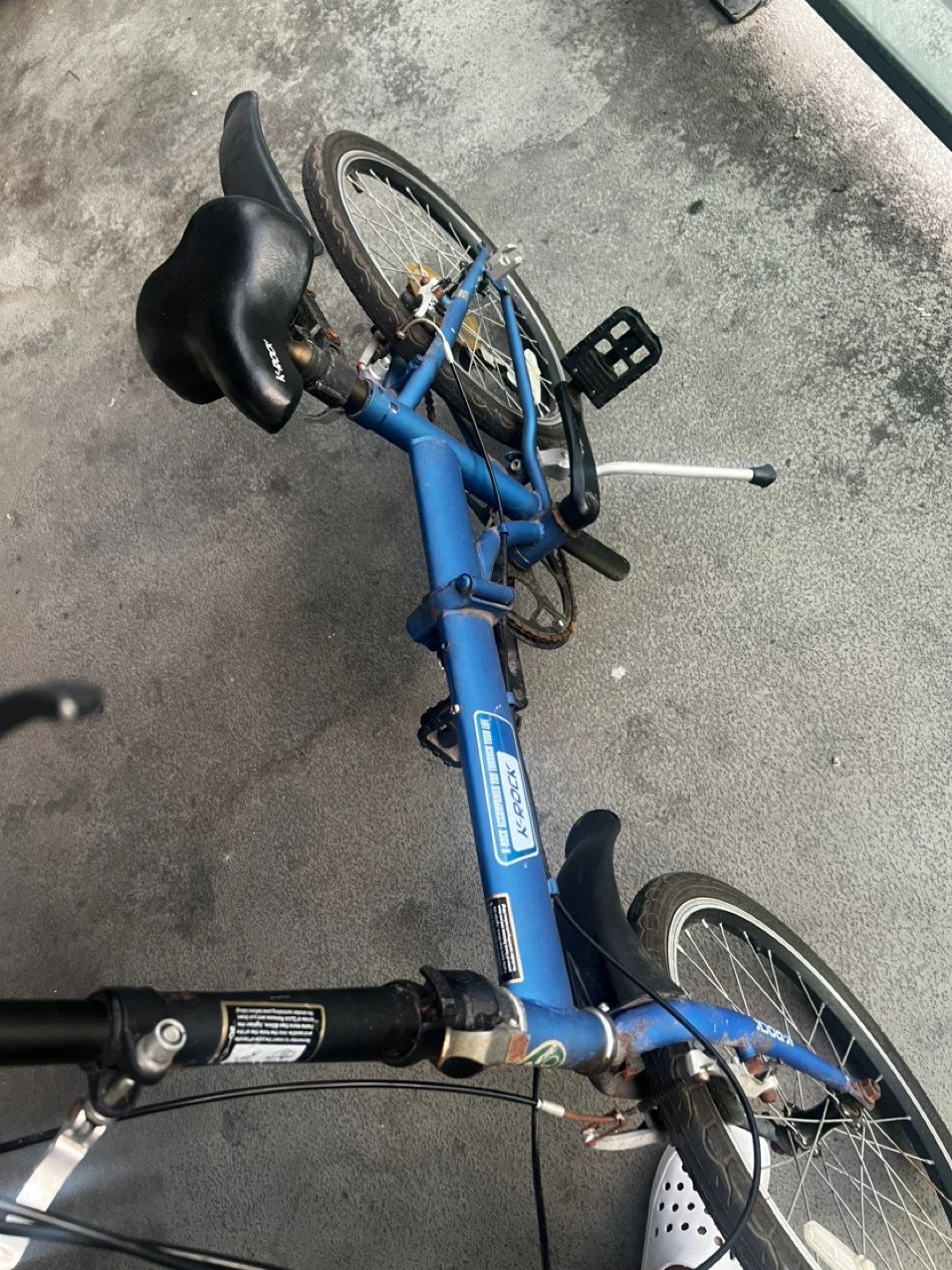 Blue Folding Bicycle - photo 5