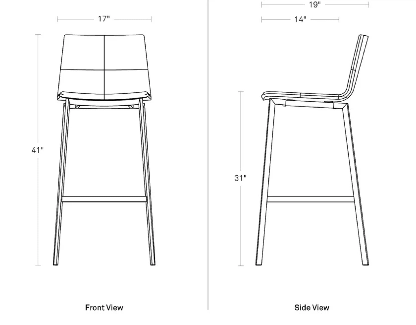NEW, 2x White Barstools, $250 for both, originally $395 each - photo 3