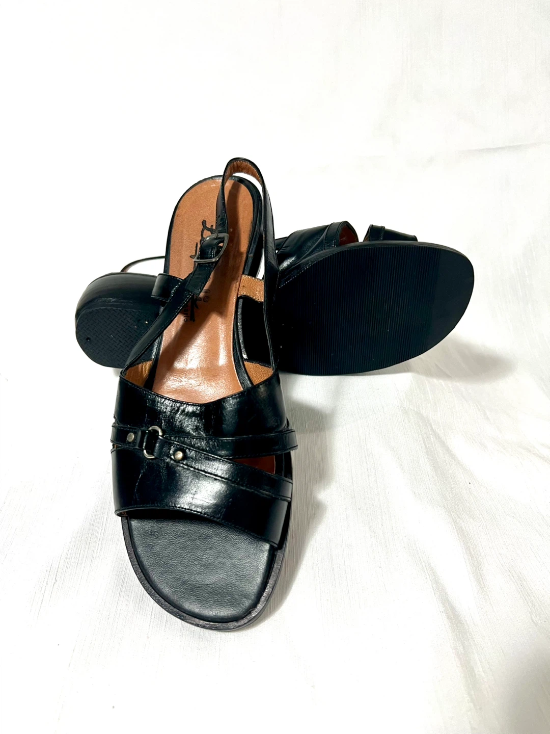Le Silla Rosario Black Leather Sandals - photo 3