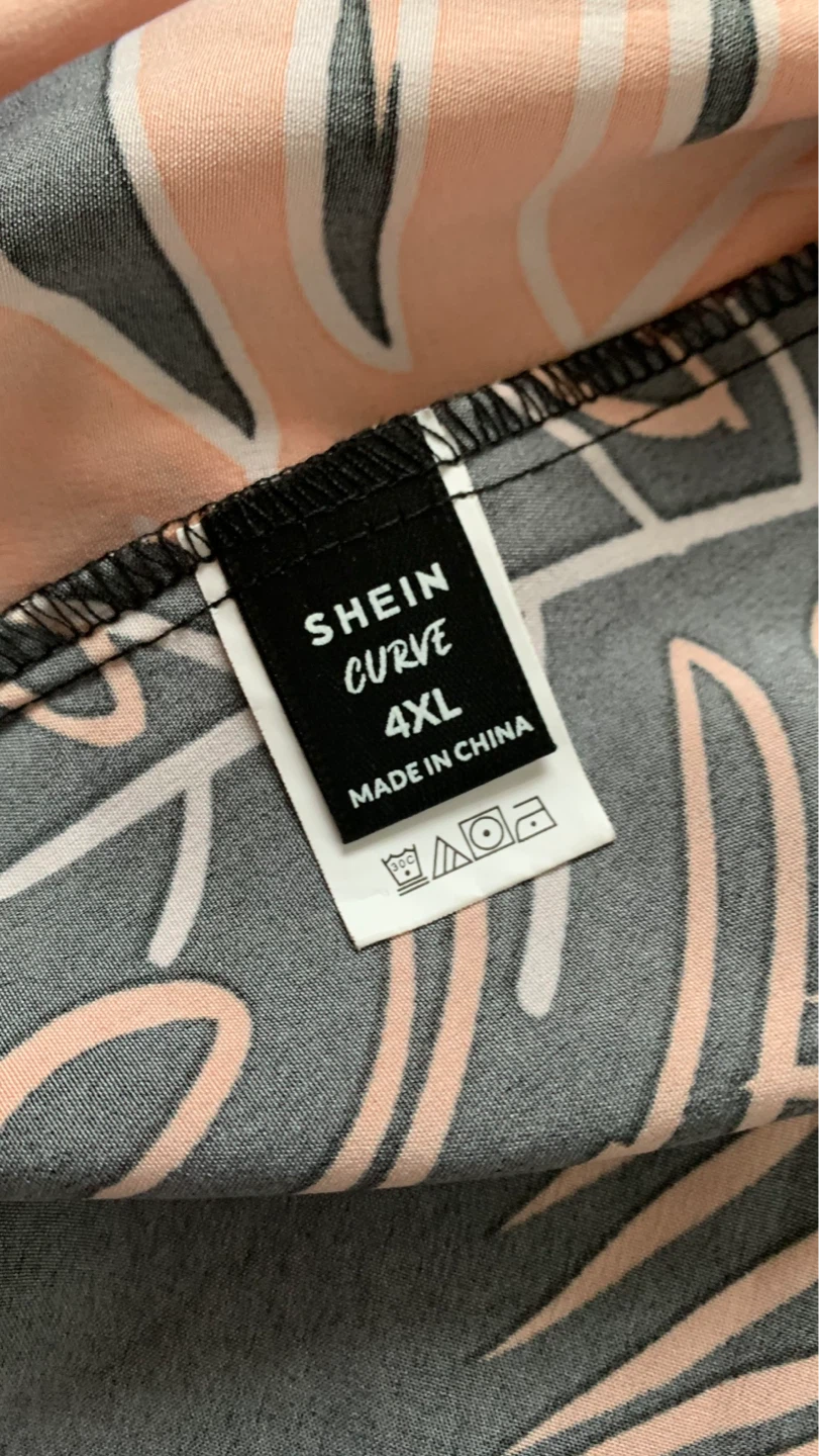 4XL Tropical Print Cami Dress - photo 3