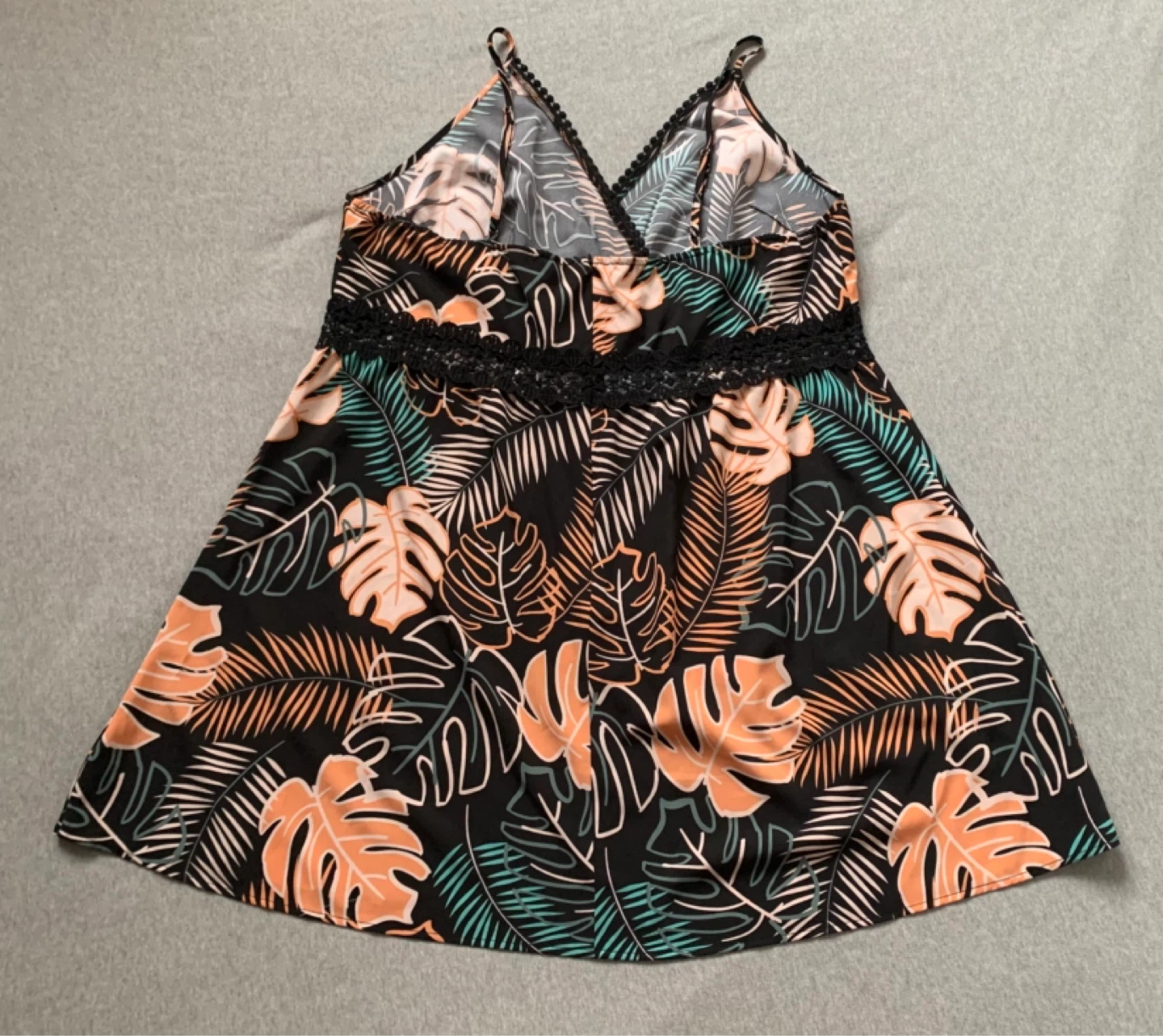 4XL Tropical Print Cami Dress - photo 2