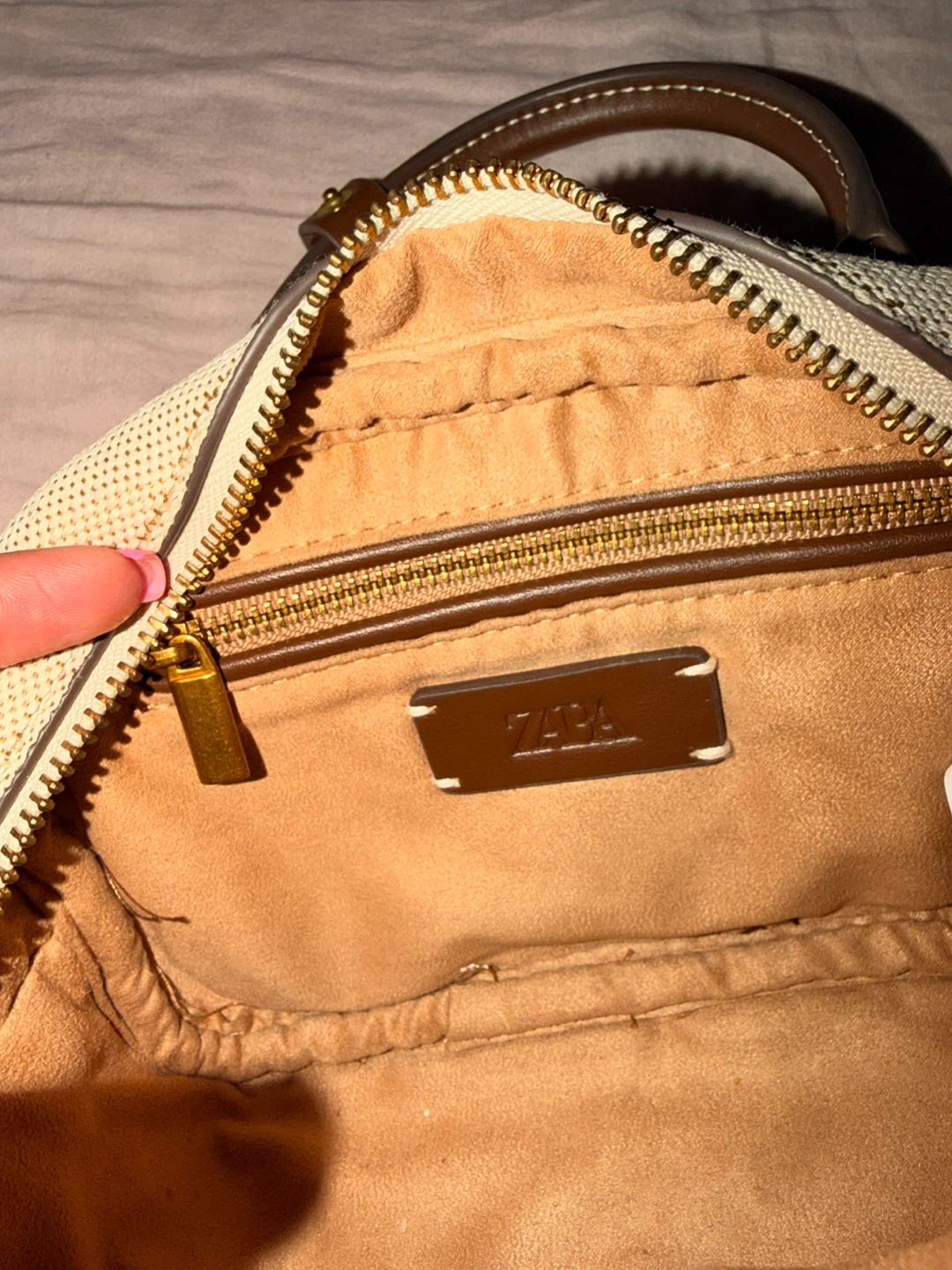 ZARA Canvas Mini Duffle Bag with Strap - photo 2
