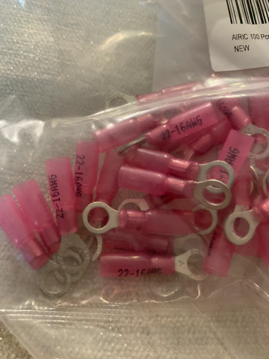 AIRIC Heat Shrink Ring Terminals 100 Pcs - photo 3