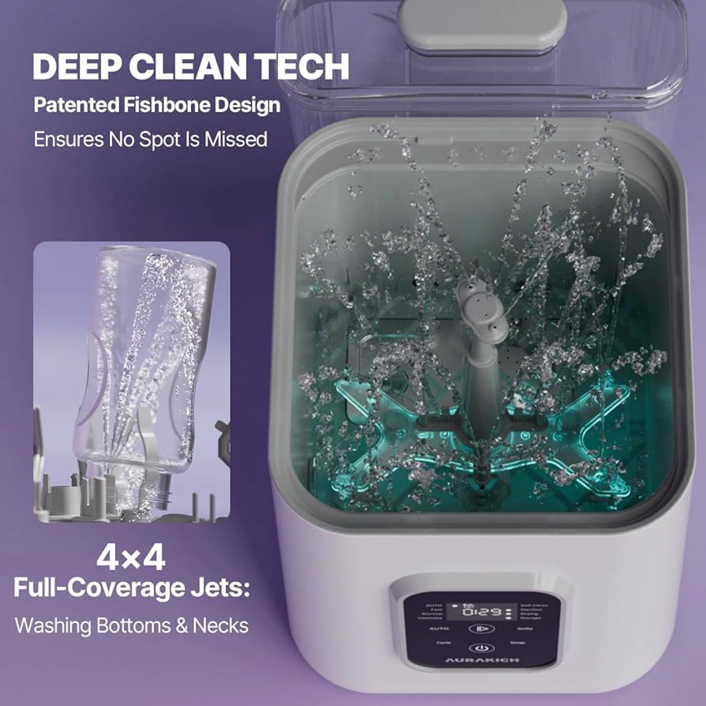 🔥 👶 4-in-1 Bottle Washer, Sterilizer & Dryer All-in-One Cleaning - photo 4