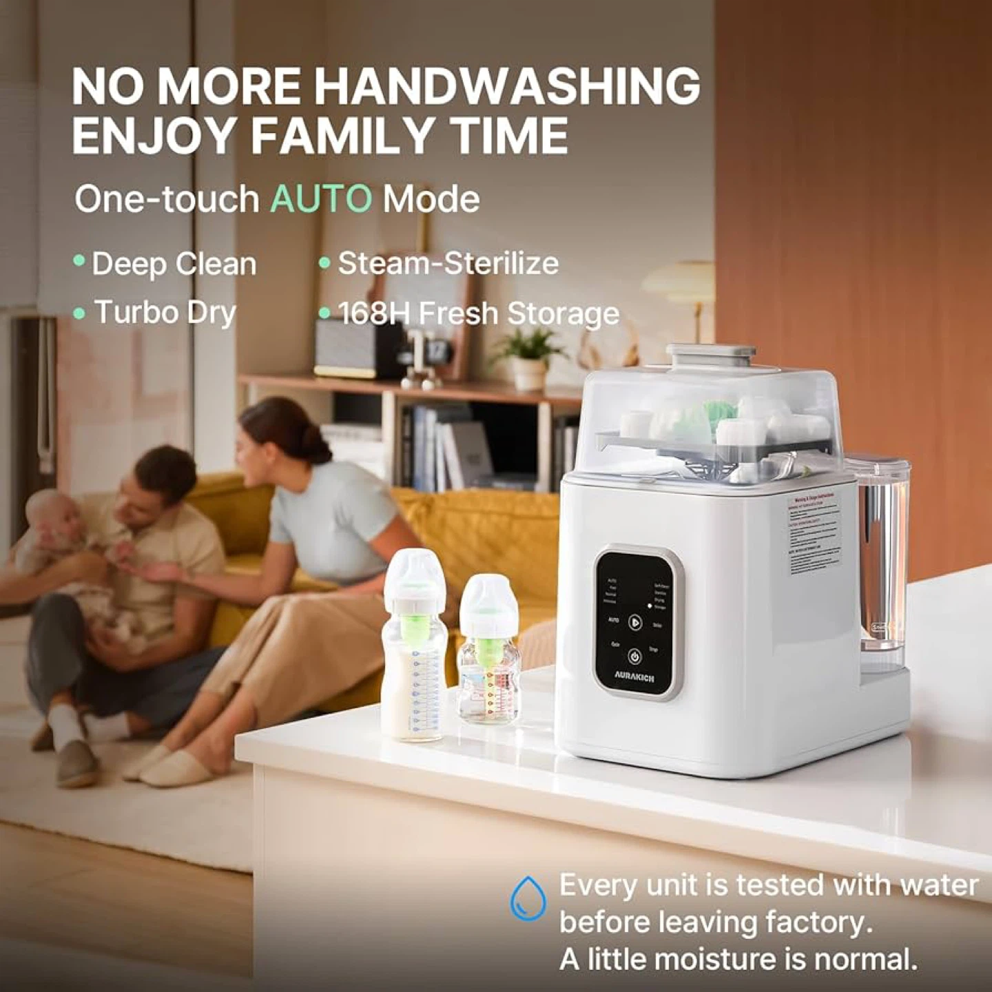 🔥 👶 4-in-1 Bottle Washer, Sterilizer & Dryer All-in-One Cleaning - photo 3