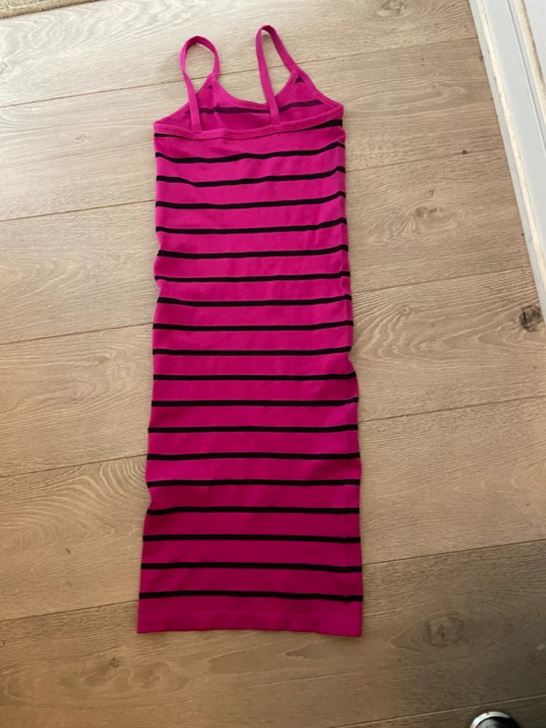 Pink and Black Striped Tank Dress - photo 3