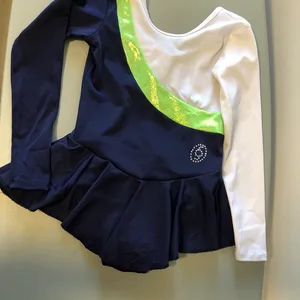 Girls Gymnastics Leotard with Skirt