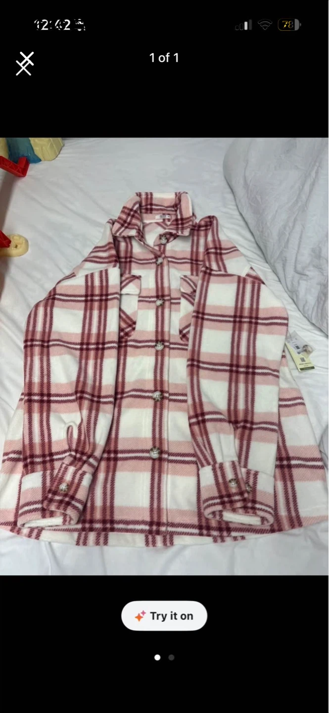 Women's Plaid Fleece Shacket