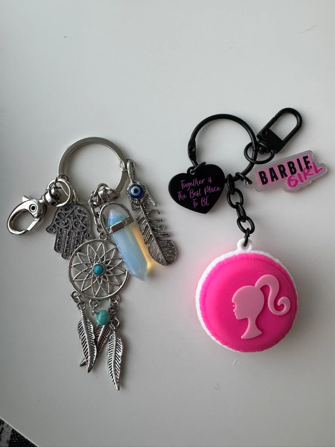 Brand New Keychains – Barbie & Boho Charm Set