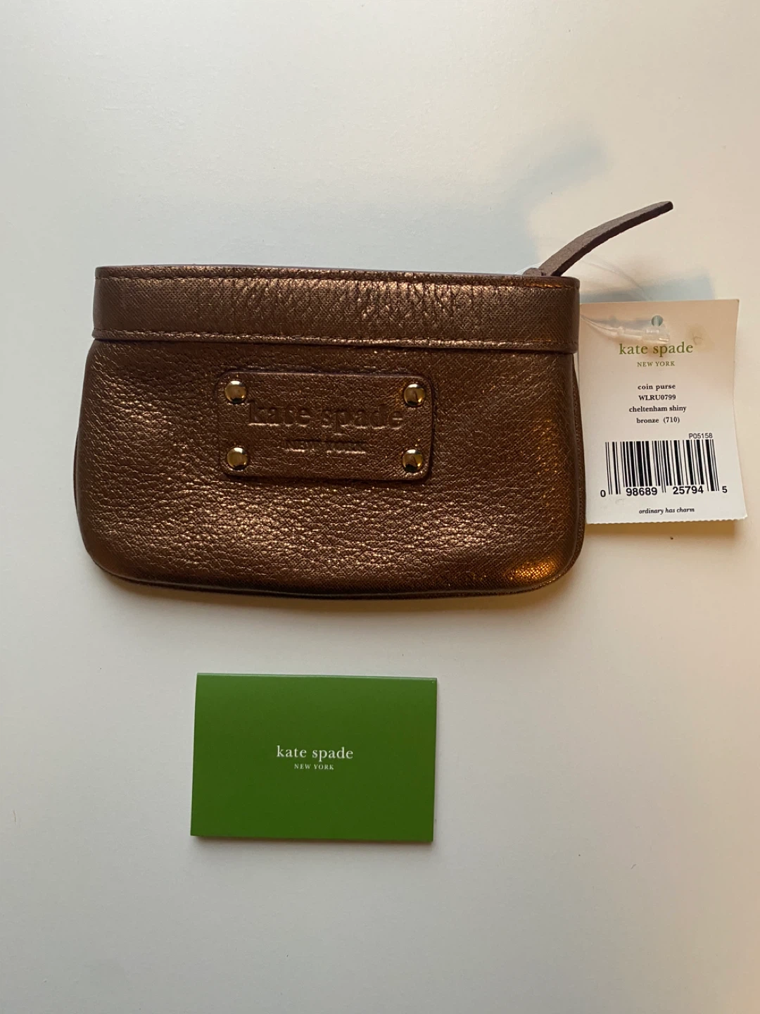 Kate Spade Coin Purse - Cheltenham Shiny Bronze