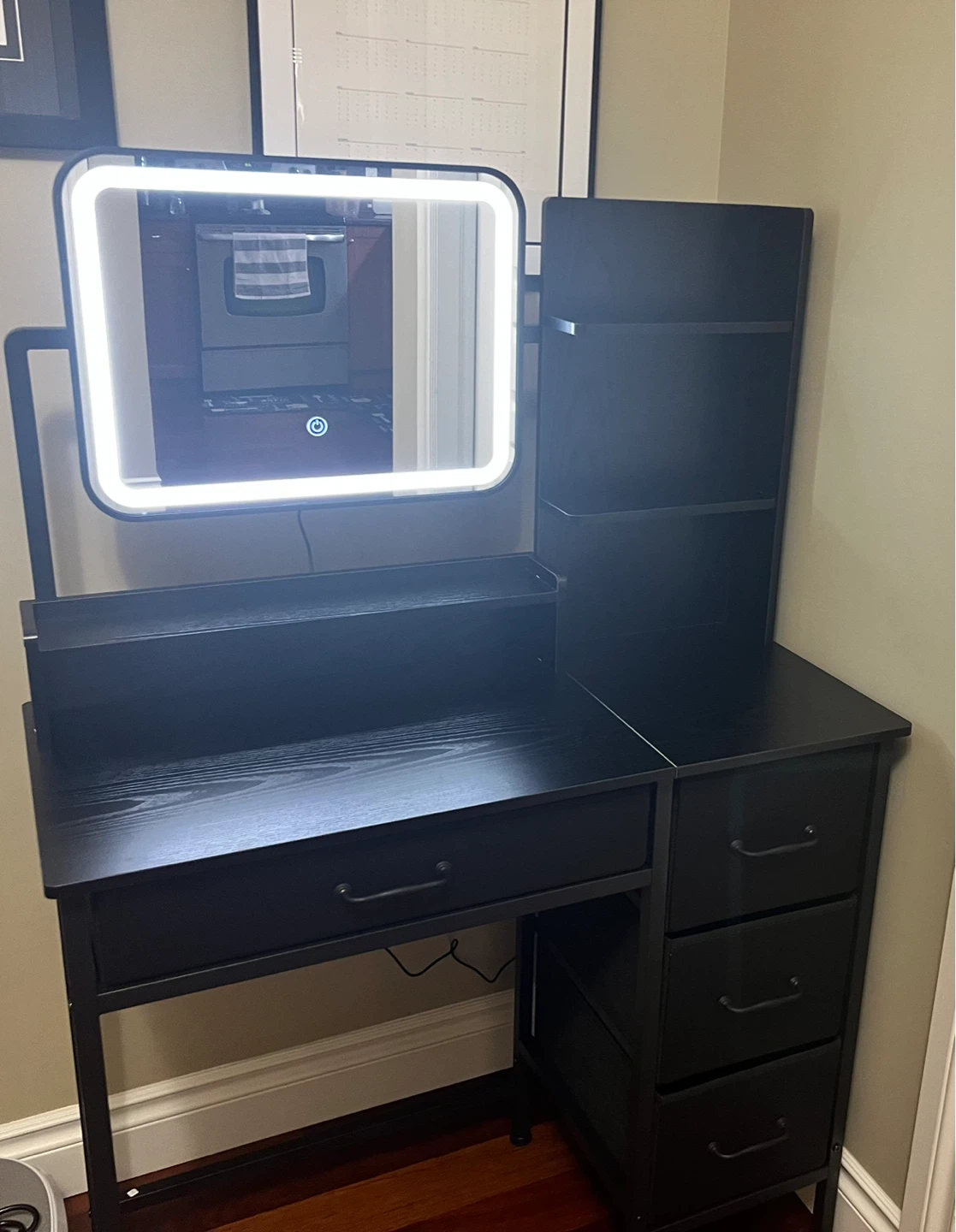 Makeup Vanity with Mirror & LED Lights - Fully Assembled - photo 3