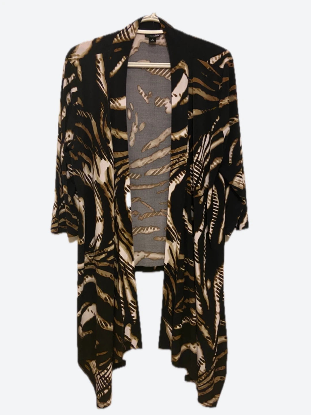 East5th Women's Animal Print Duster Cardigan