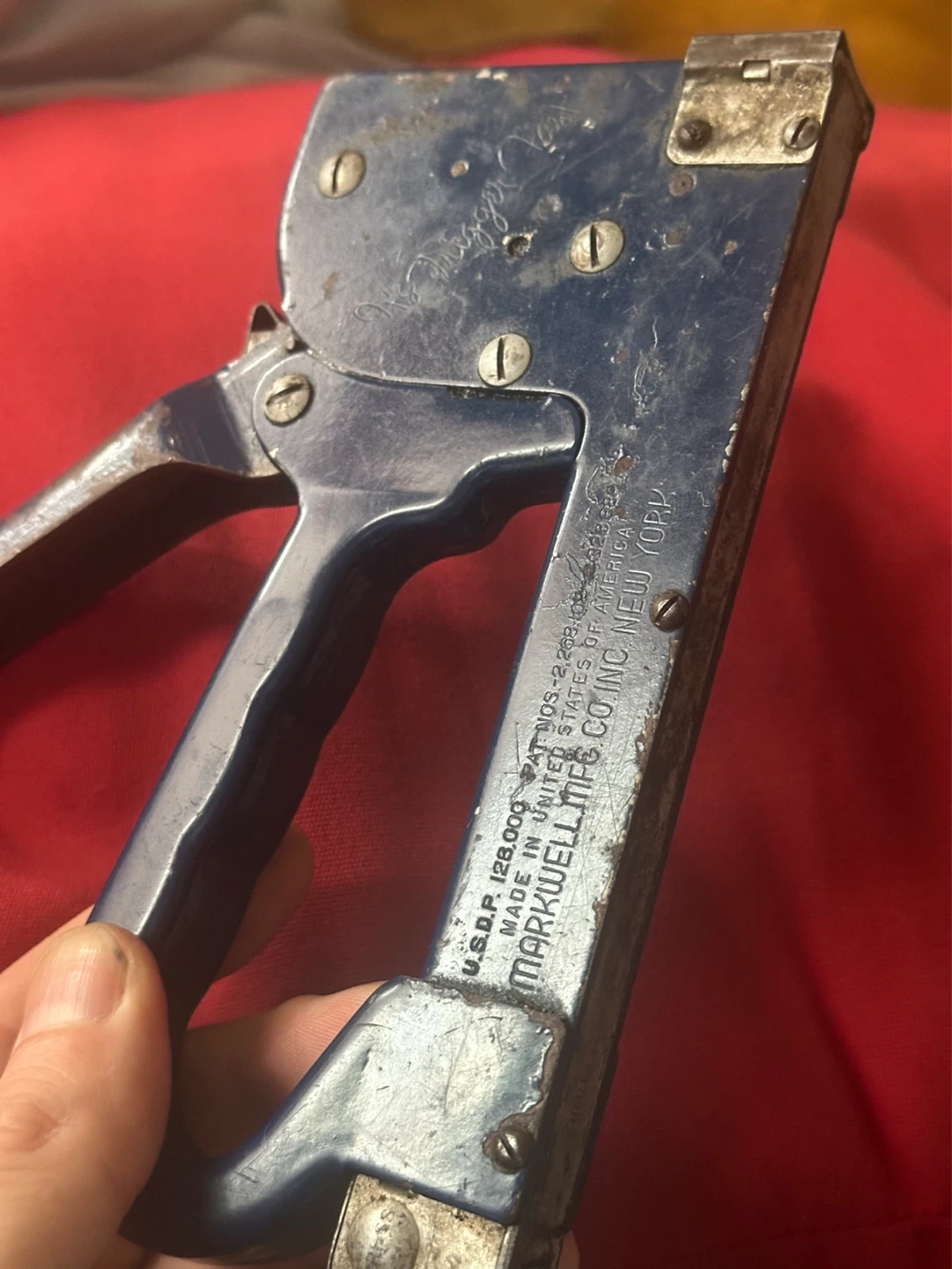 1930s Markwell MFG Co. Inc New York RU Tracj-Master stapler - photo 5