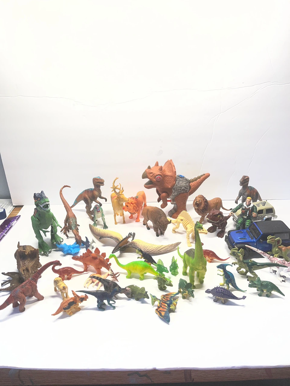 Lot of animals and dinosaurs
