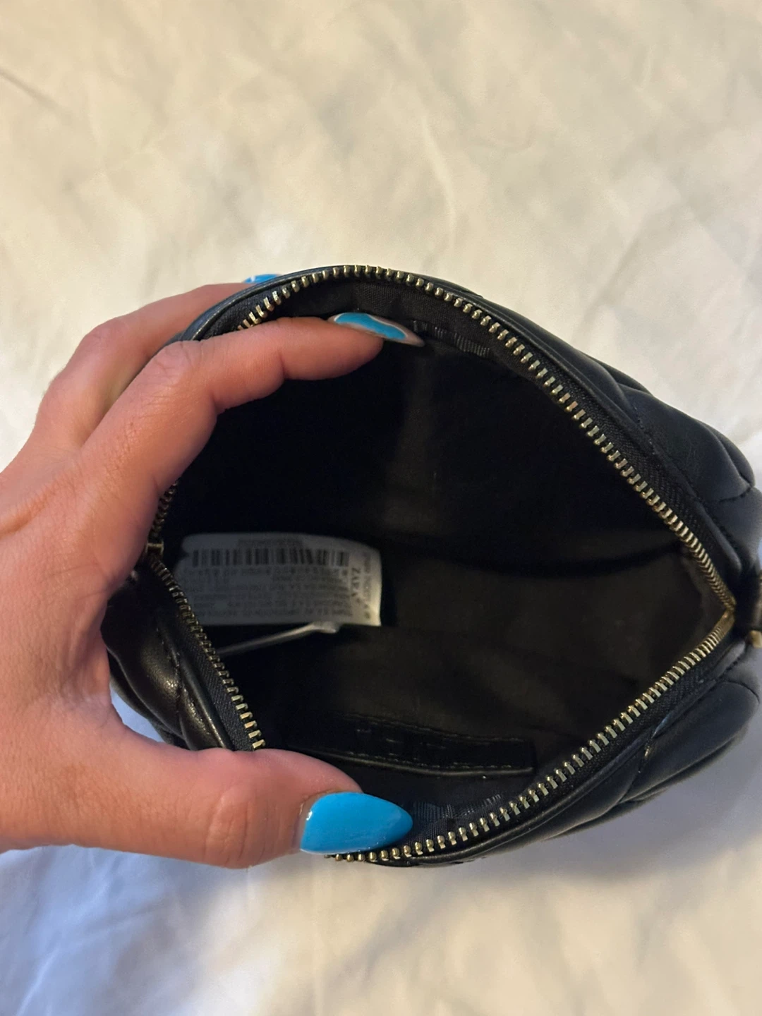 Black Quilted Pouch Bag - photo 3