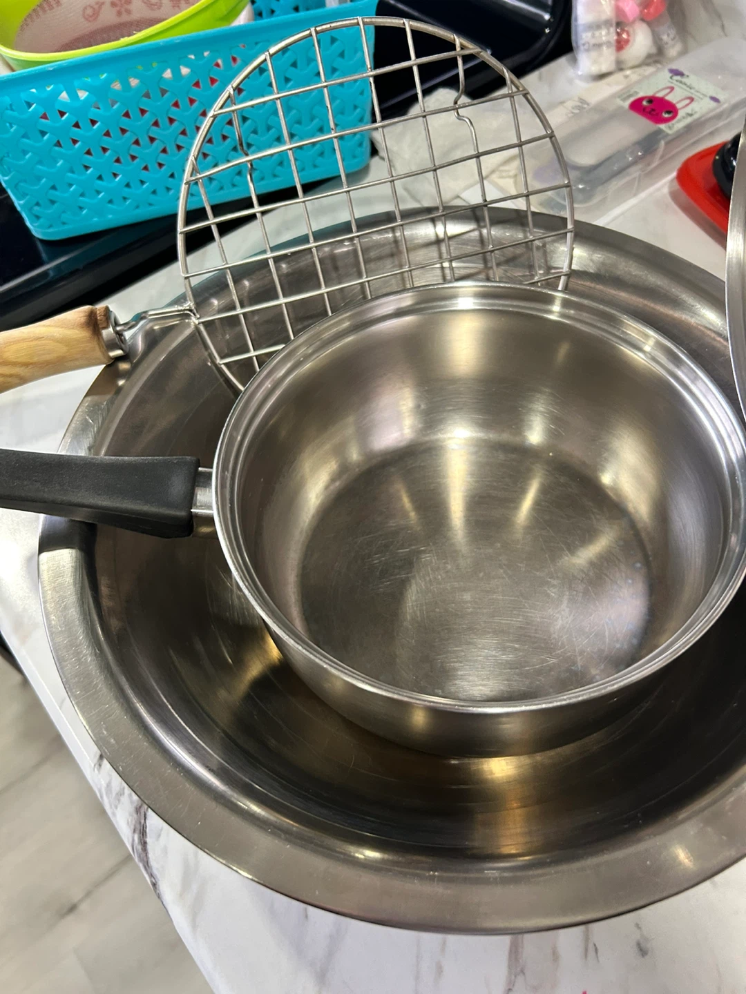 Set of 2 Frying Pans and 1 Pot with Lid - photo 3