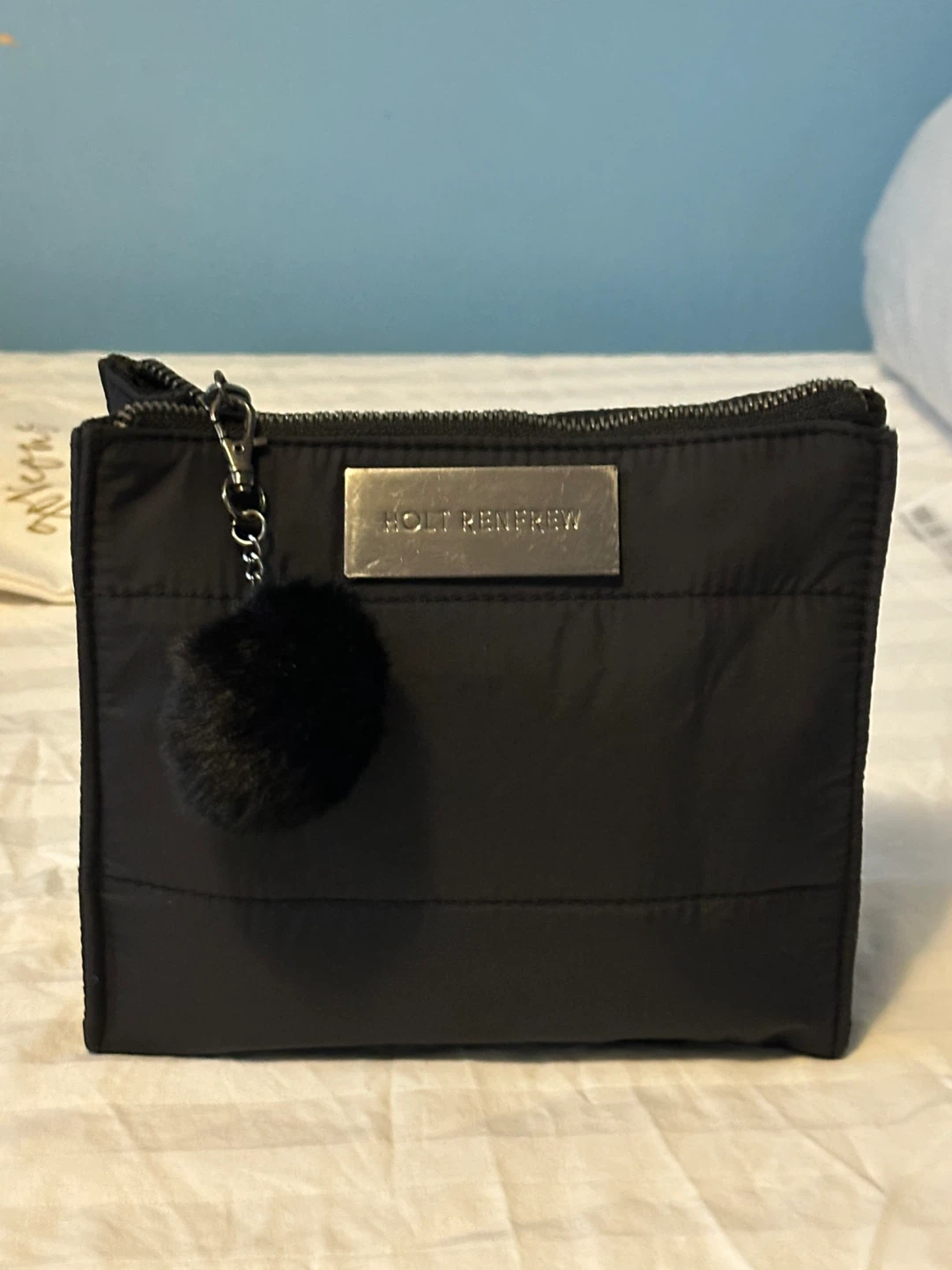 Holt Renfrew Black Quilted Pouch