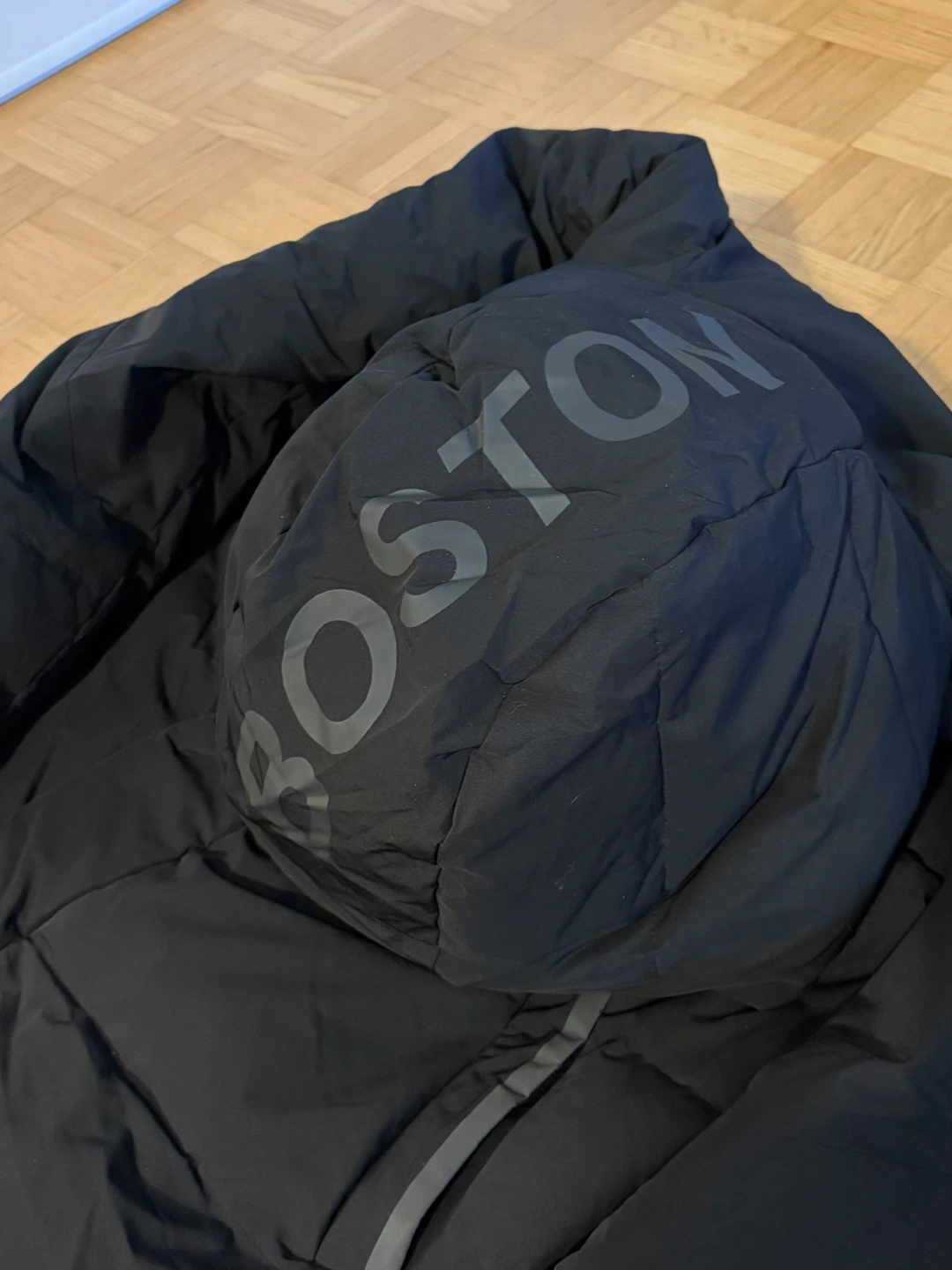 Black Boston Puffer Parka Coat - photo 2