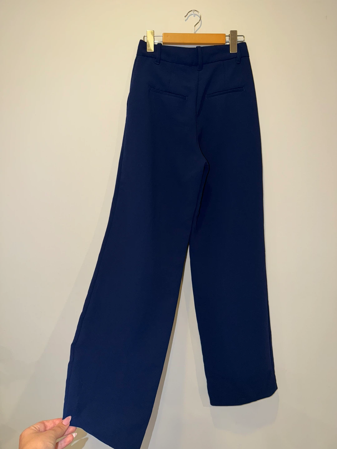 Wilfred Navy Blue Wide Leg Trousers Size 2 - photo 2