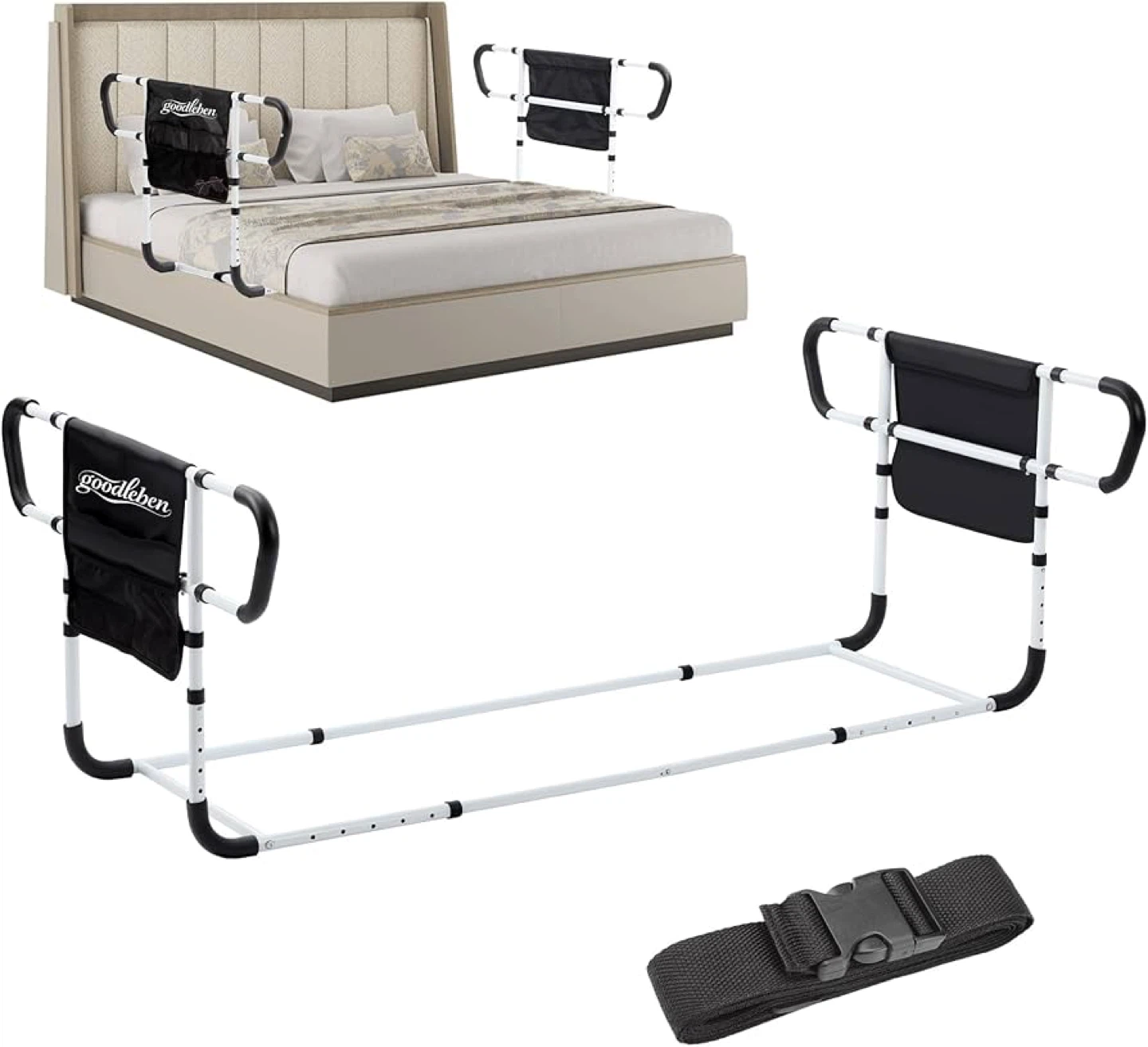 🔥NEW Double Bed Safety Rail – Adjustable Bed Assist Rail