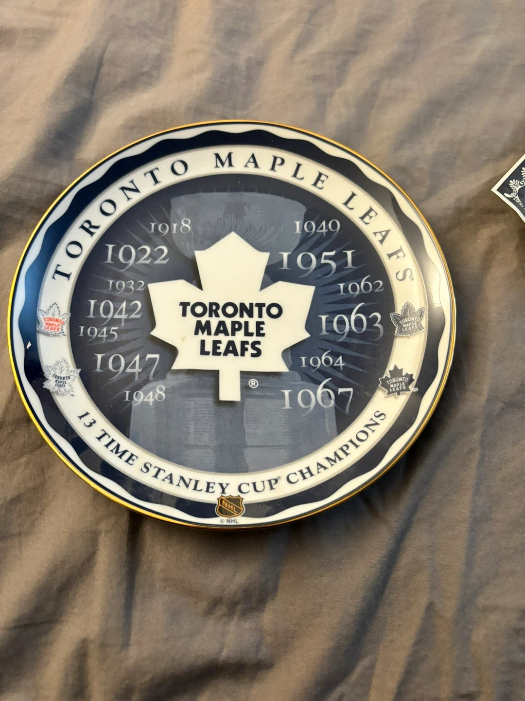 Toronto Maple Leafs "The Glory Years" Limited Edition Plate