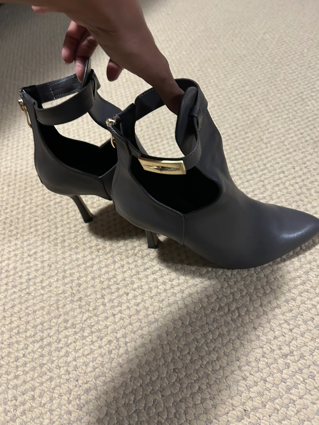 Brand New Dark Grey Ankle Boots with Buckle - photo 3