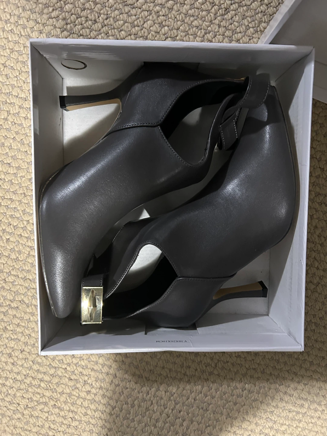 Brand New Dark Grey Ankle Boots with Buckle - photo 2