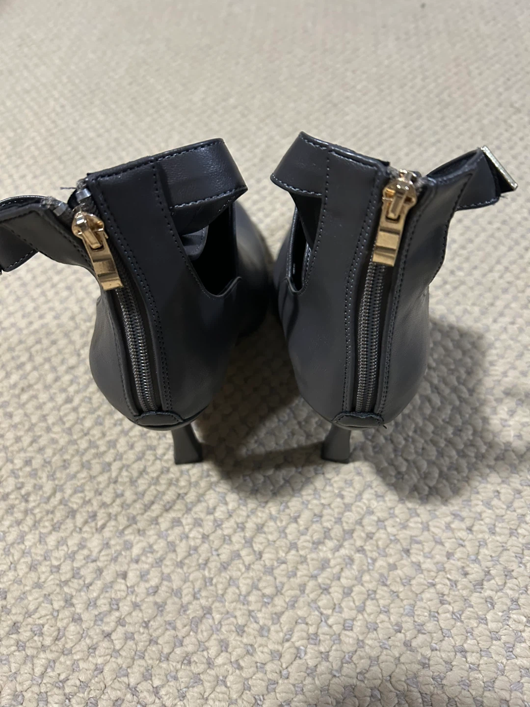 Brand New Dark Grey Ankle Boots with Buckle - photo 4