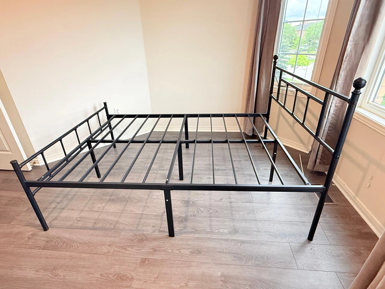 Double/Full Size Bed Frame + Like-New Mattress - photo 2