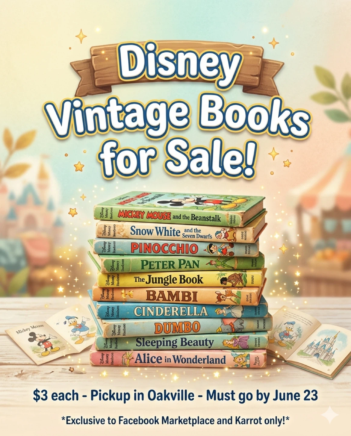 Disney Vintage Books for Sale!