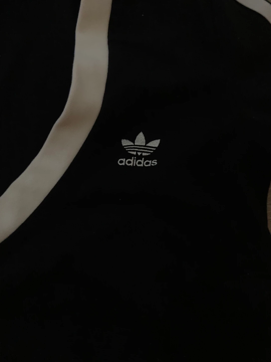 Black Adidas Cropped T-Shirt - photo 2