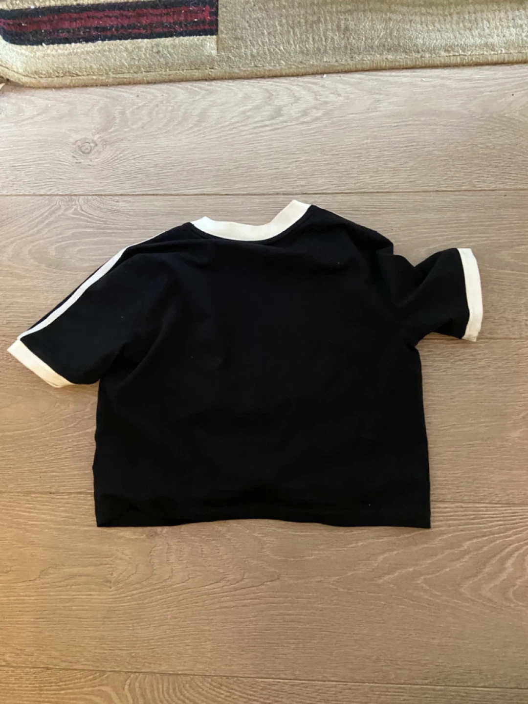 Black Adidas Cropped T-Shirt - photo 4