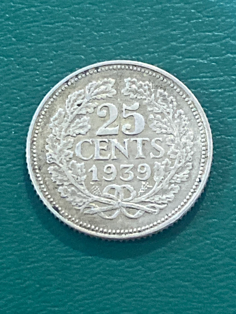 1939. 25 Cents silver Coin - photo 2