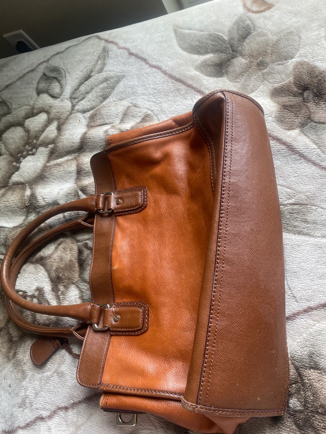 Cole Haan Brown Leather Satchel Handbag - photo 4