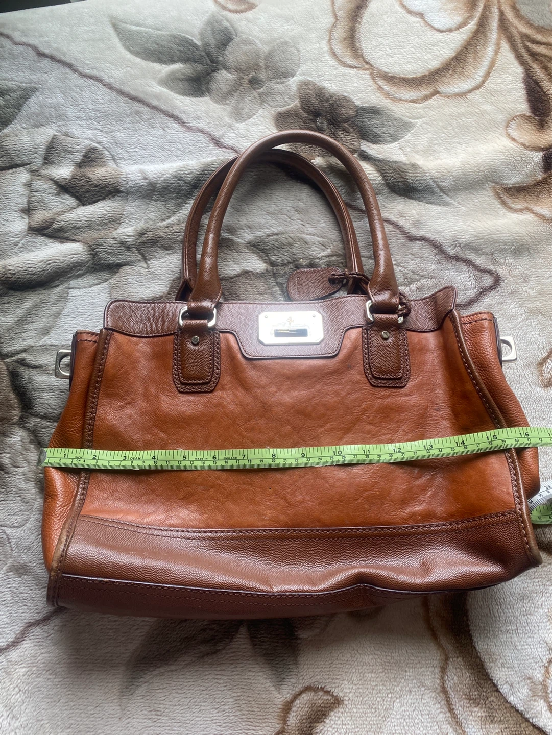Cole Haan Brown Leather Satchel Handbag