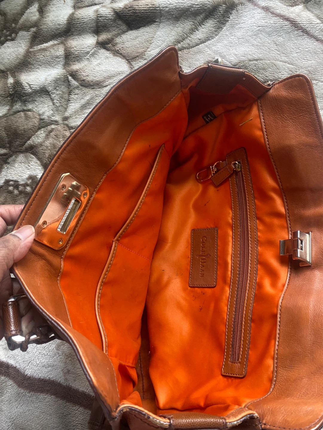 Cole Haan Brown Leather Satchel Handbag - photo 5