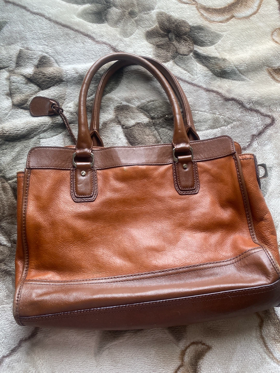 Cole Haan Brown Leather Satchel Handbag - photo 3