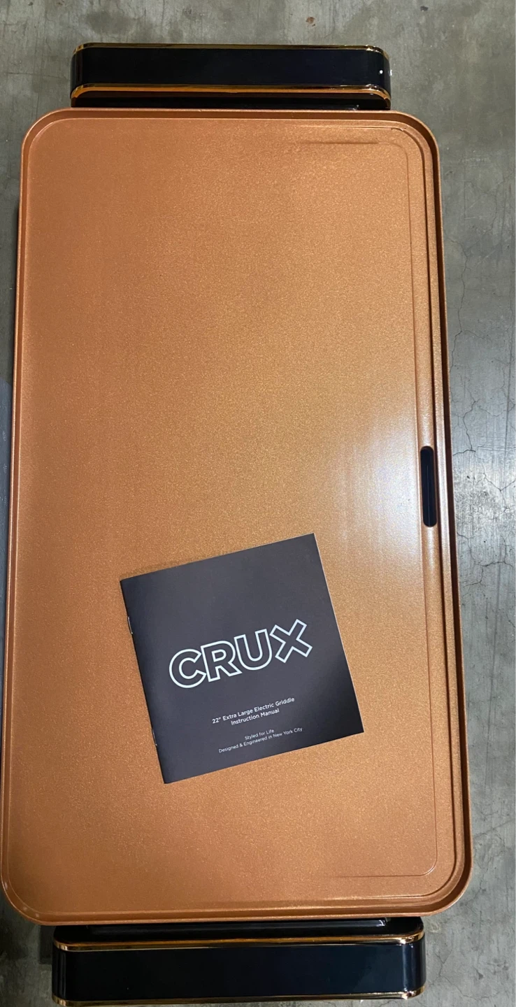 CRUX 22" Extra Large Electric Griddle Copper - photo 2