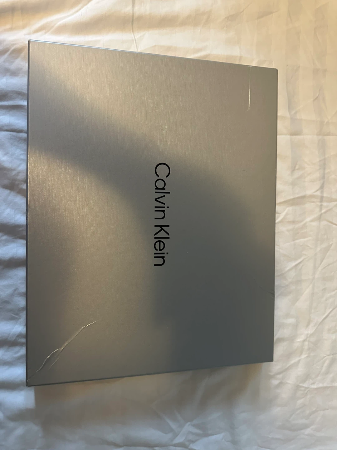 Calvin Klein Black & Silver CK Logo Scarf and Hat Set