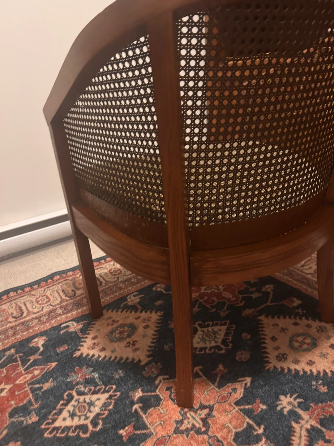 Solid wood cane-back barrel armchair BC made! - photo 4
