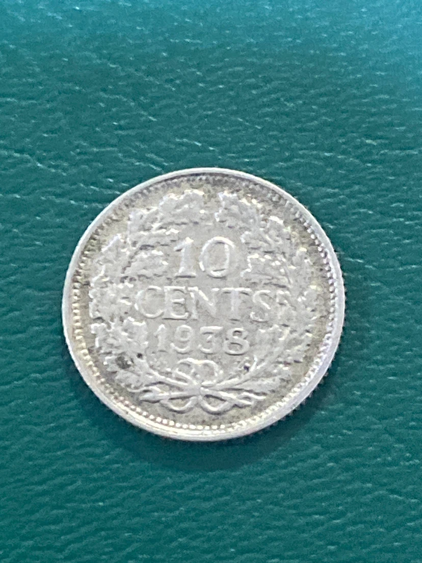 1938 10 Cents Coin - Netherlands - photo 2