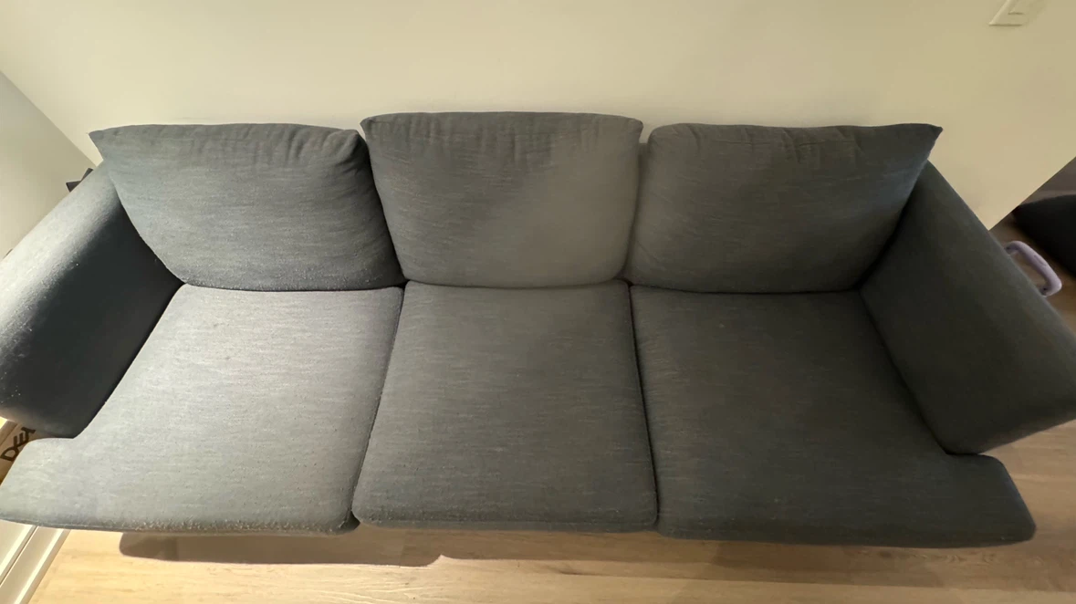 Grey Three-Seater Sofa - photo 2