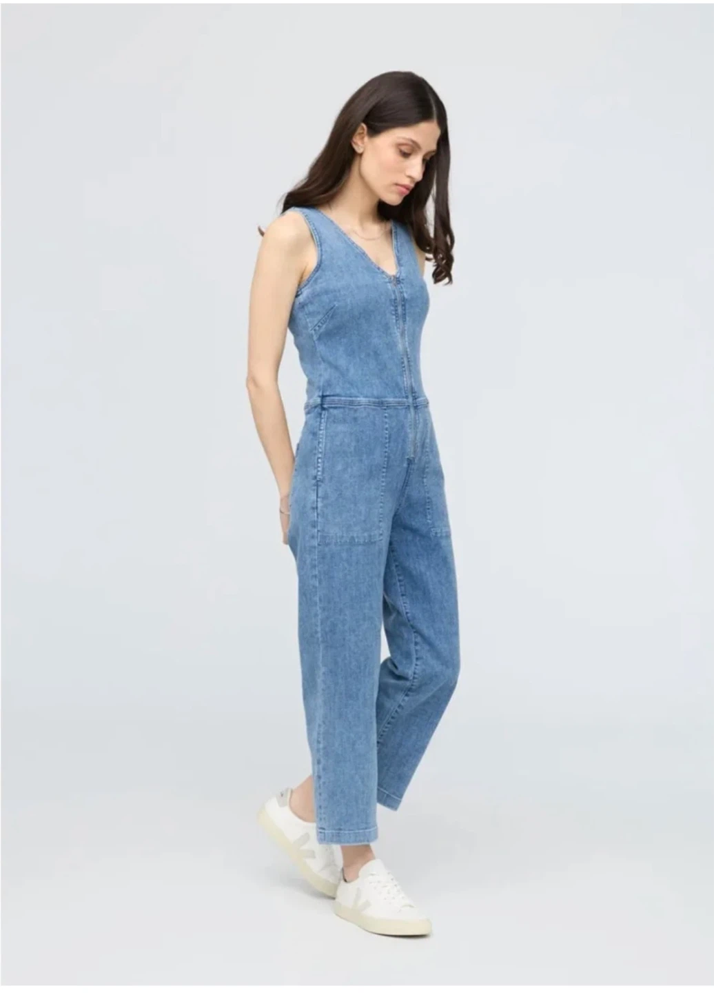 DU/ER Denim Jumpsuit Size Medium - photo 5