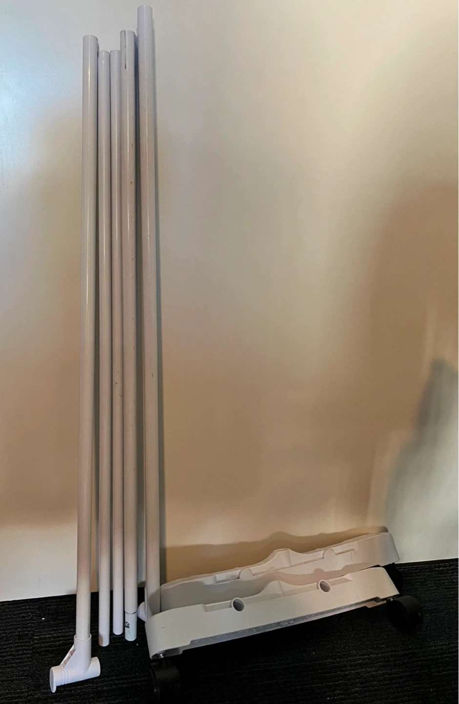 White Rolling Garment Rack - photo 2