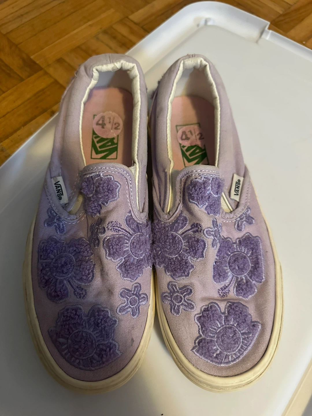 Vans Slip-On Lilac Floral Shoes - photo 2