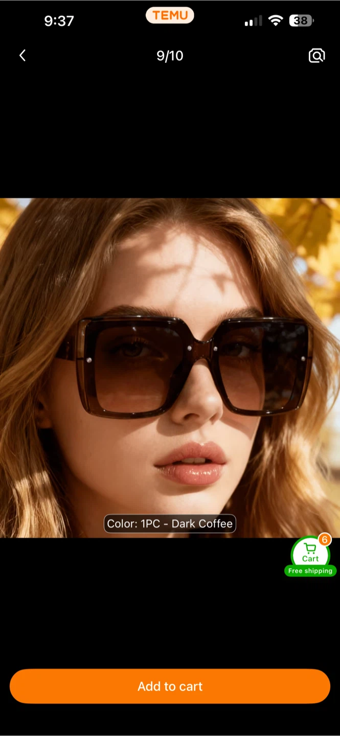 Oversized Square Sunglasses